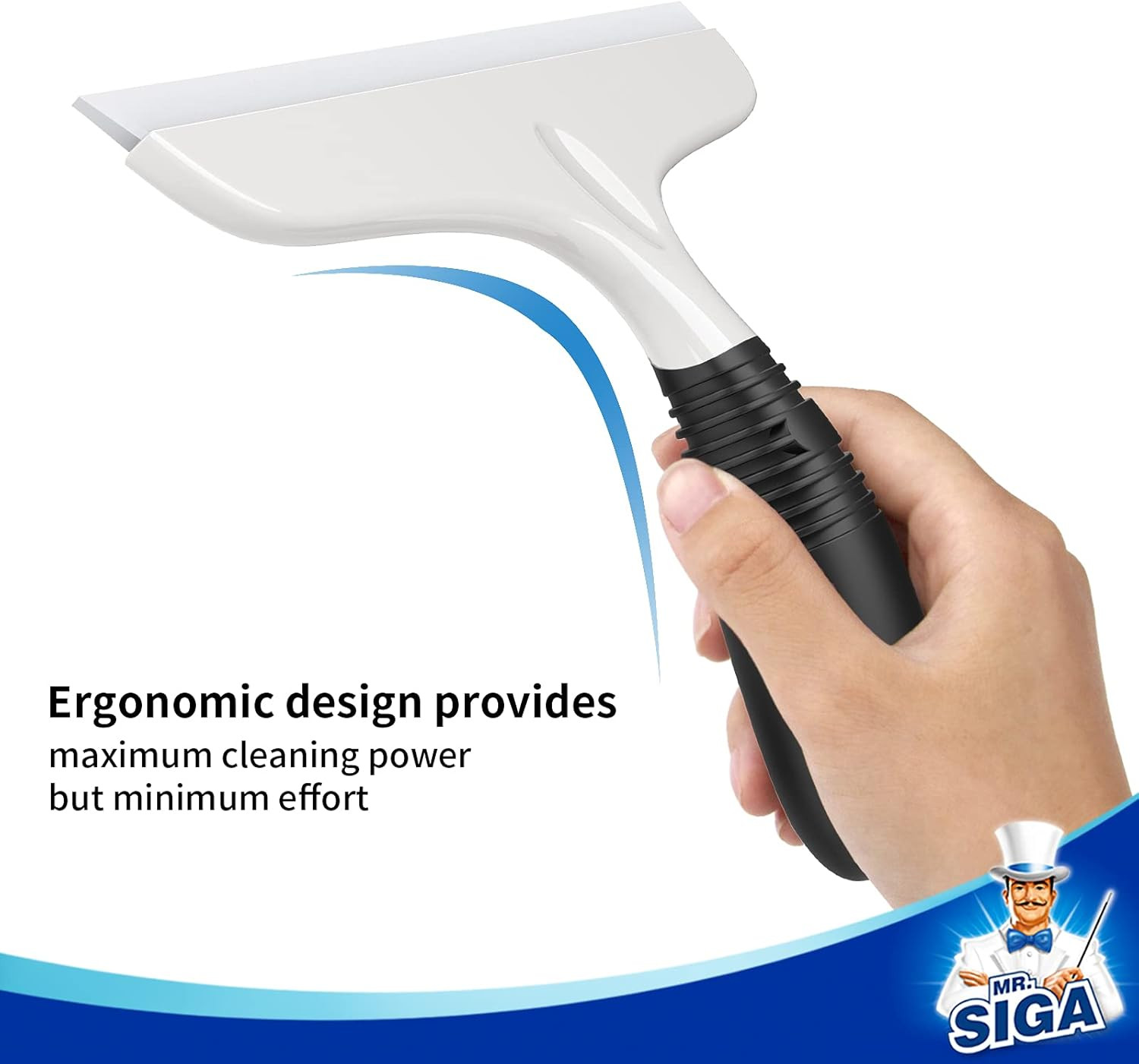 Multi-Purpose Silicon Squeegee for Window, Glass, Shower Door, Car Windshield, H