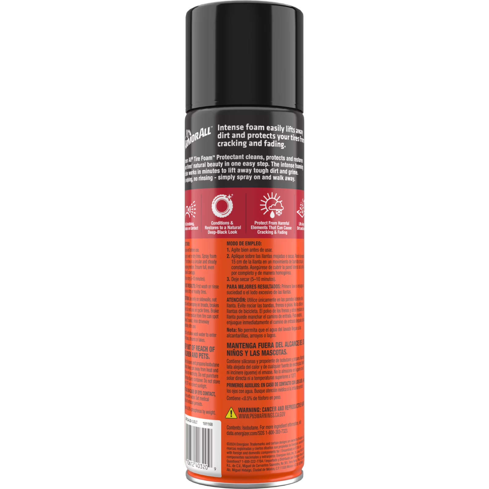 Armor All Tire Foam Protectant 20oz Automotive Spray Pack of 4 Free Shipping