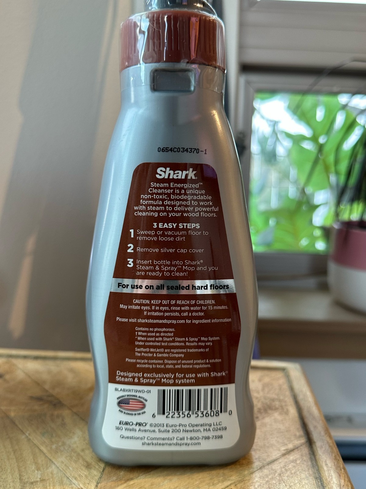 NEW Shark Steam Energized Wood Floor Cleanser Non Toxic No Streak Cleaner 20 oz