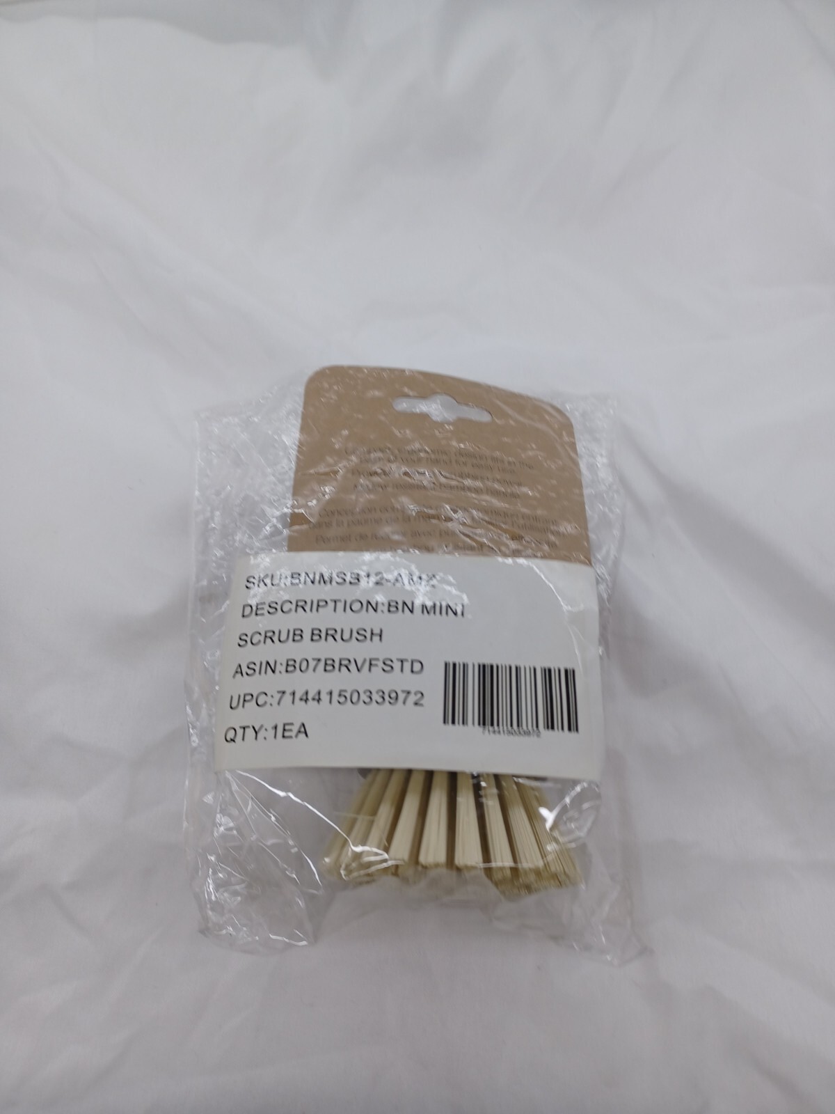 Bamboo naturals Mini Dish scrubber Sustainable recycled plastics by Evriholder