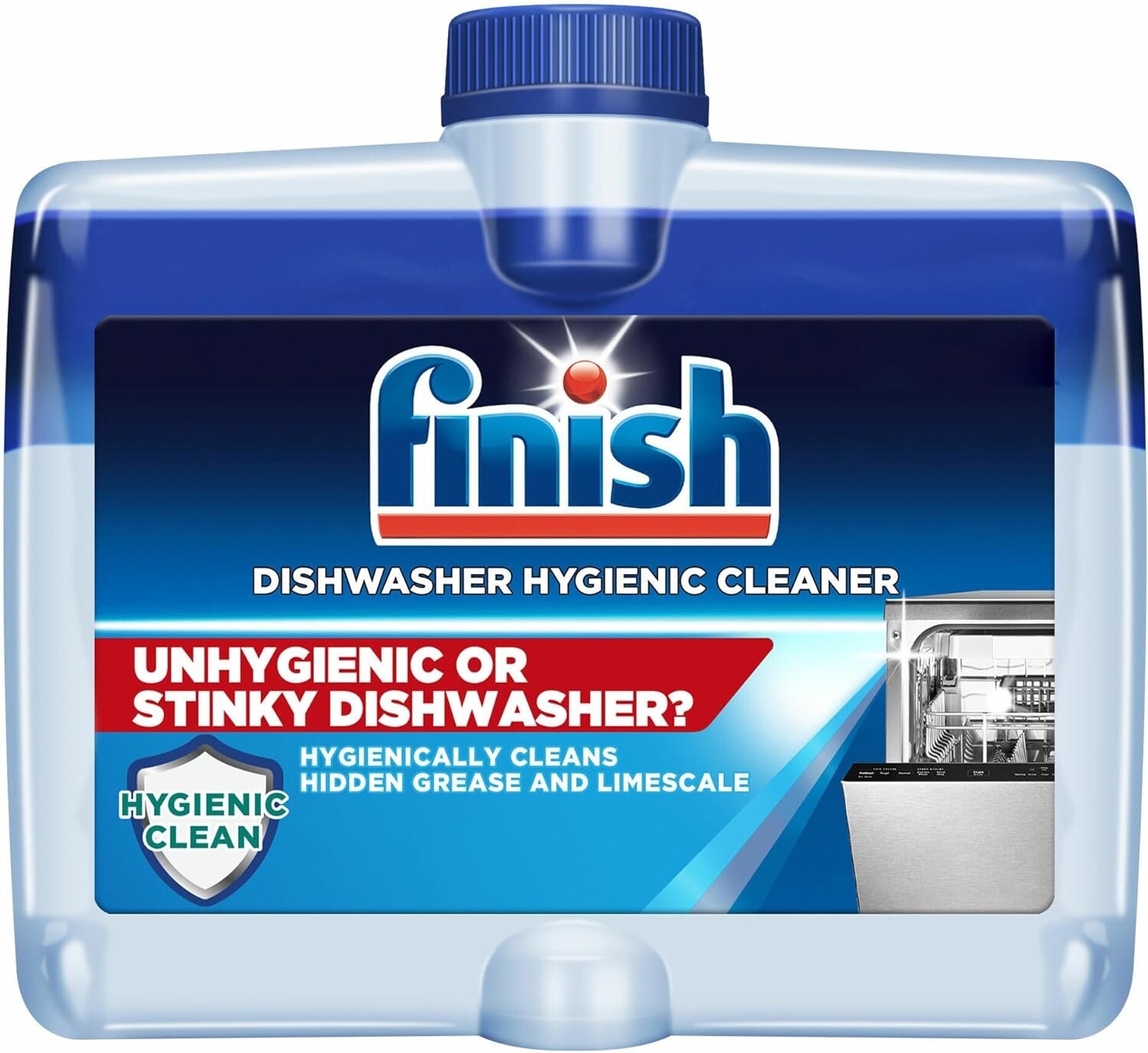 Dishwasher Cleaner Liquid, 1 pack, 8.45oz, Dual Action: Hygienically Cleans …