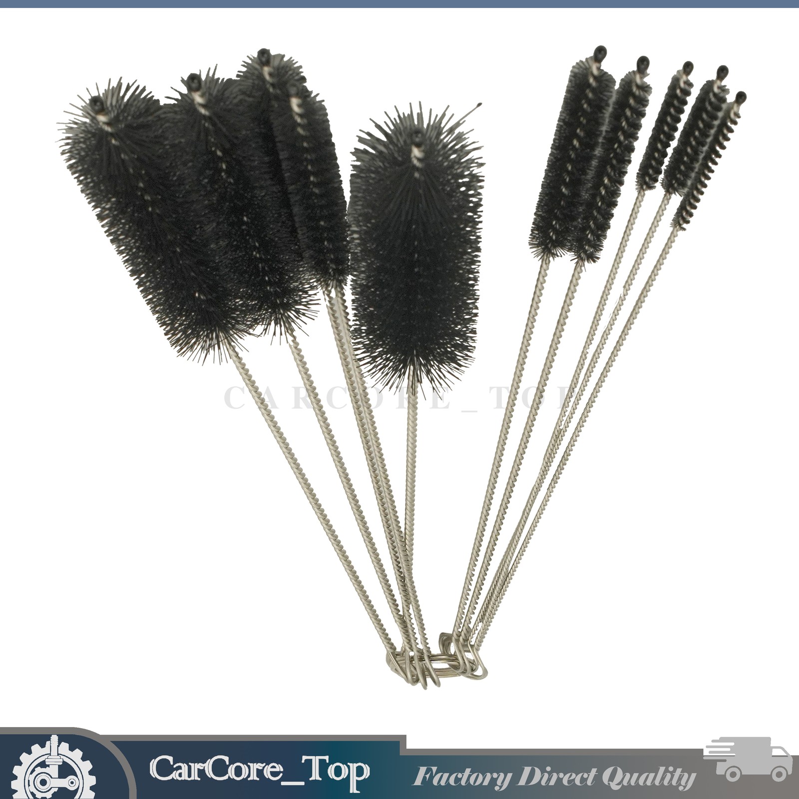 Fit Kitchen Nylon Cleaning Straw Brush Set 10PCS Bottle Tube Pipe Cleaner US