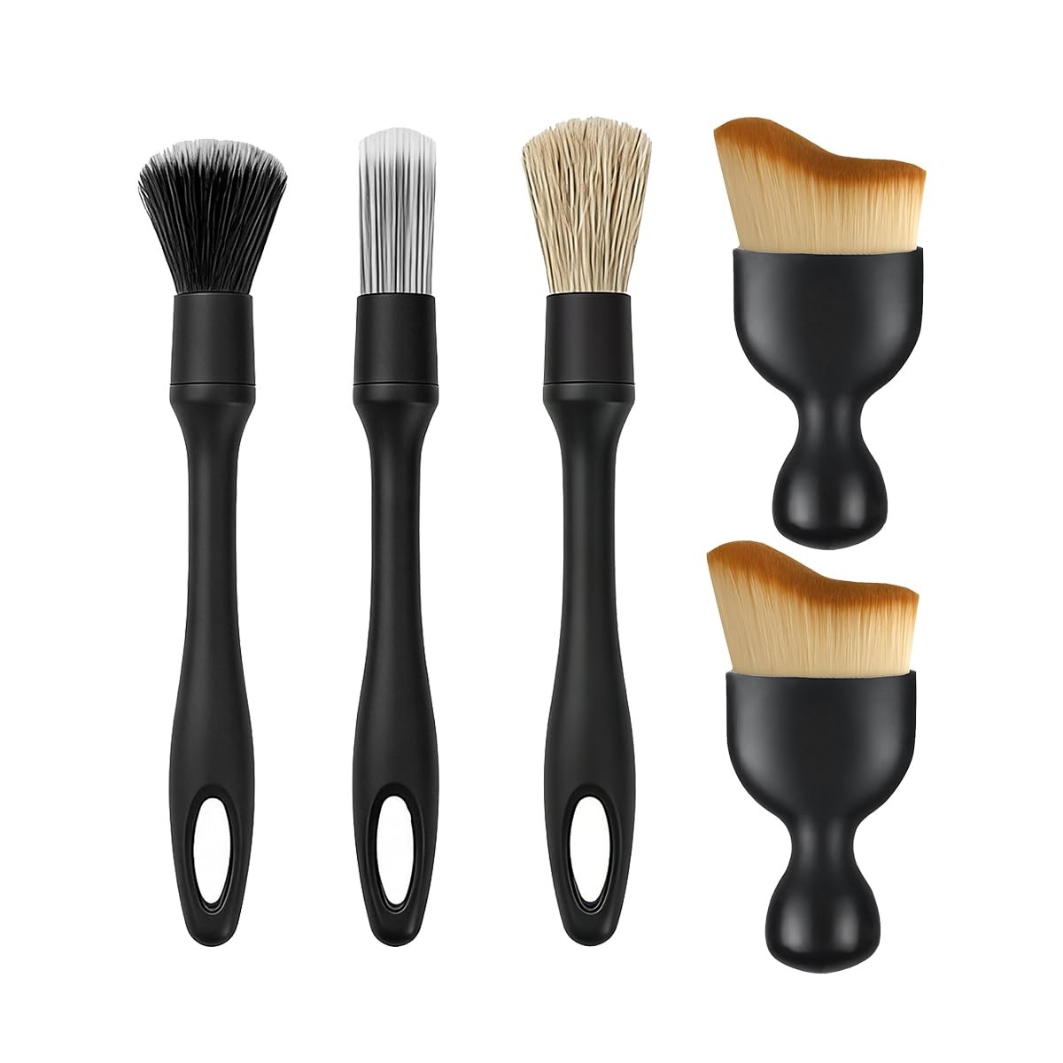 5 Pcs Car Detailing Brush Kit Automotive Interior Exterior Detailing Kit