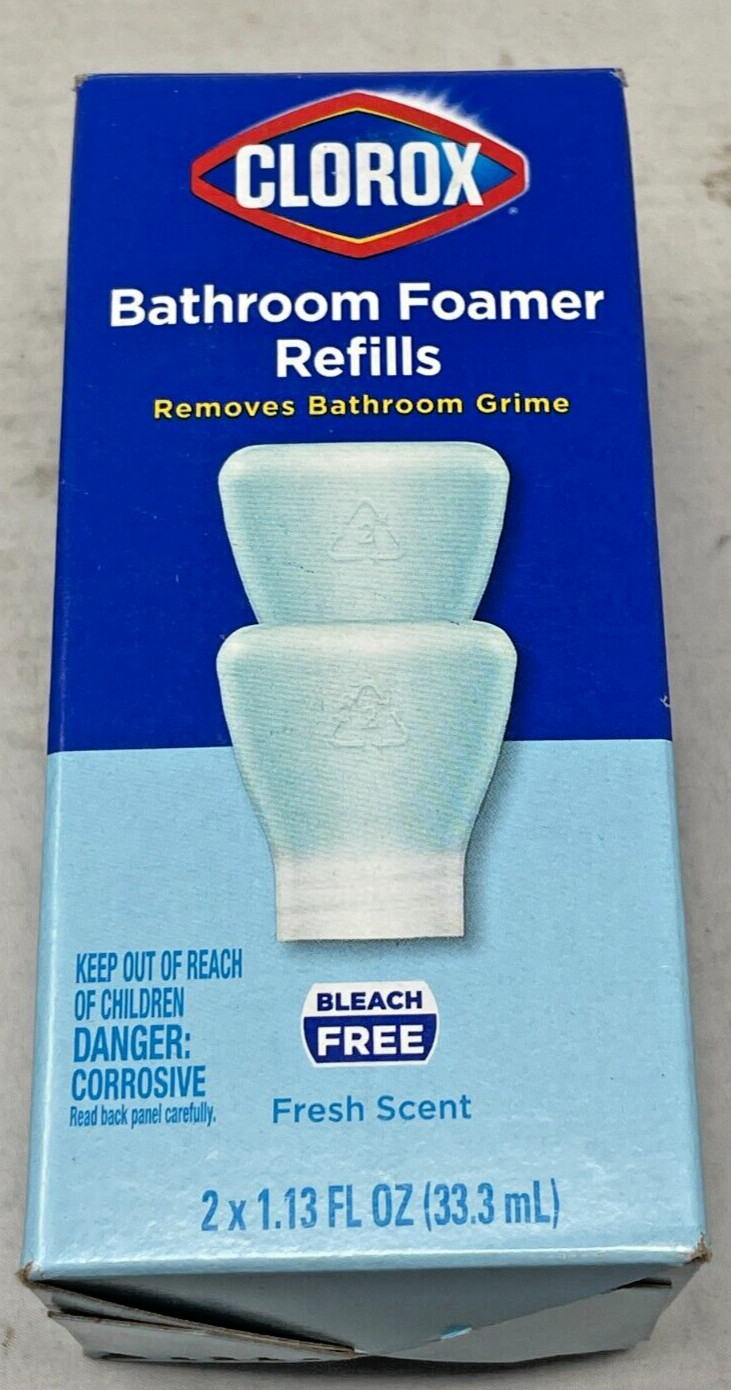 Lot of 4 Clorox Refillable Concentrate Spray Bathroom Foamer Refill 8 Total New