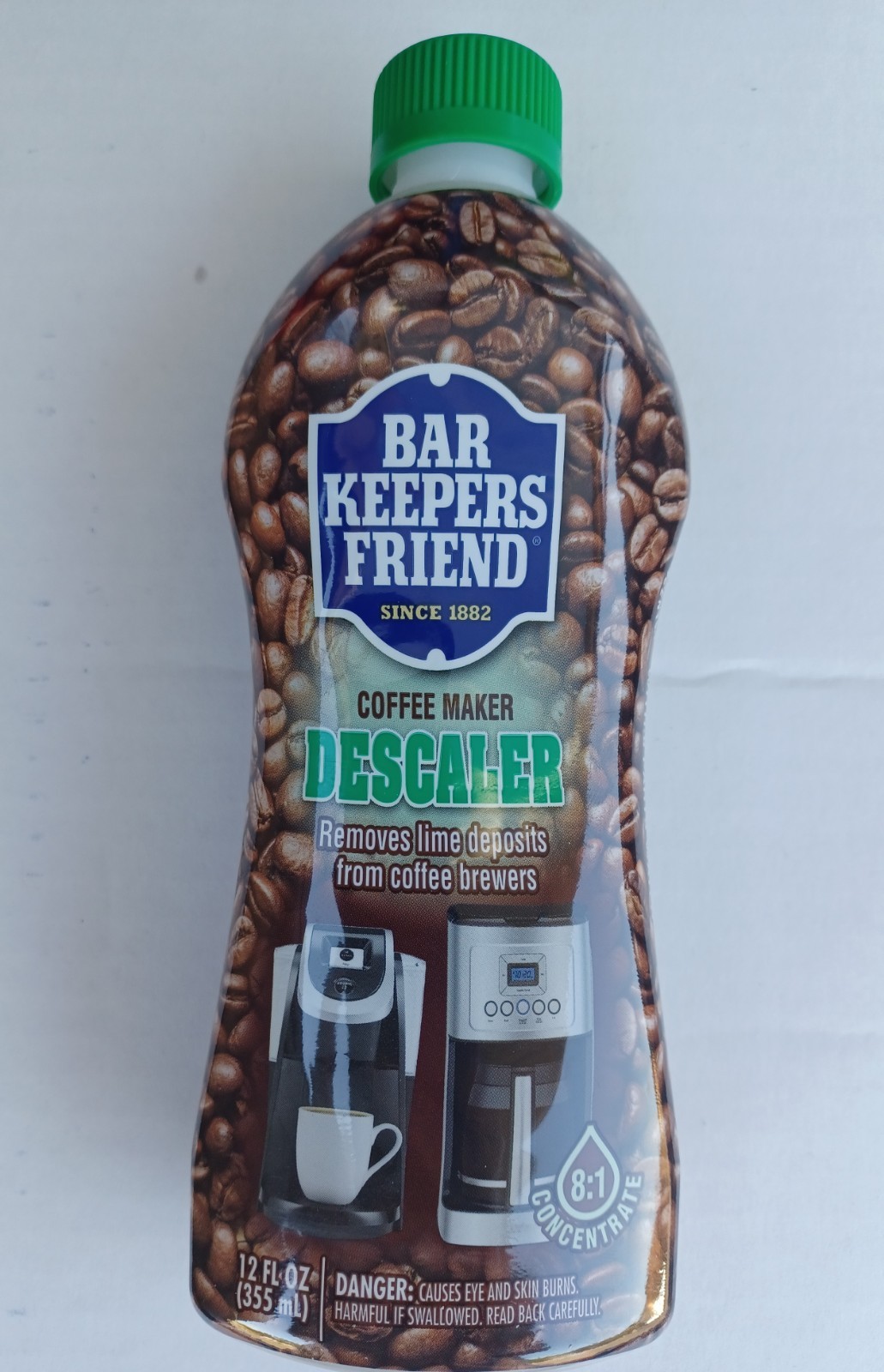 Bar Keepers Friend COFFEE MAKER DESCALER 12 fl oz Removes Lime Deposits 1 Bottle