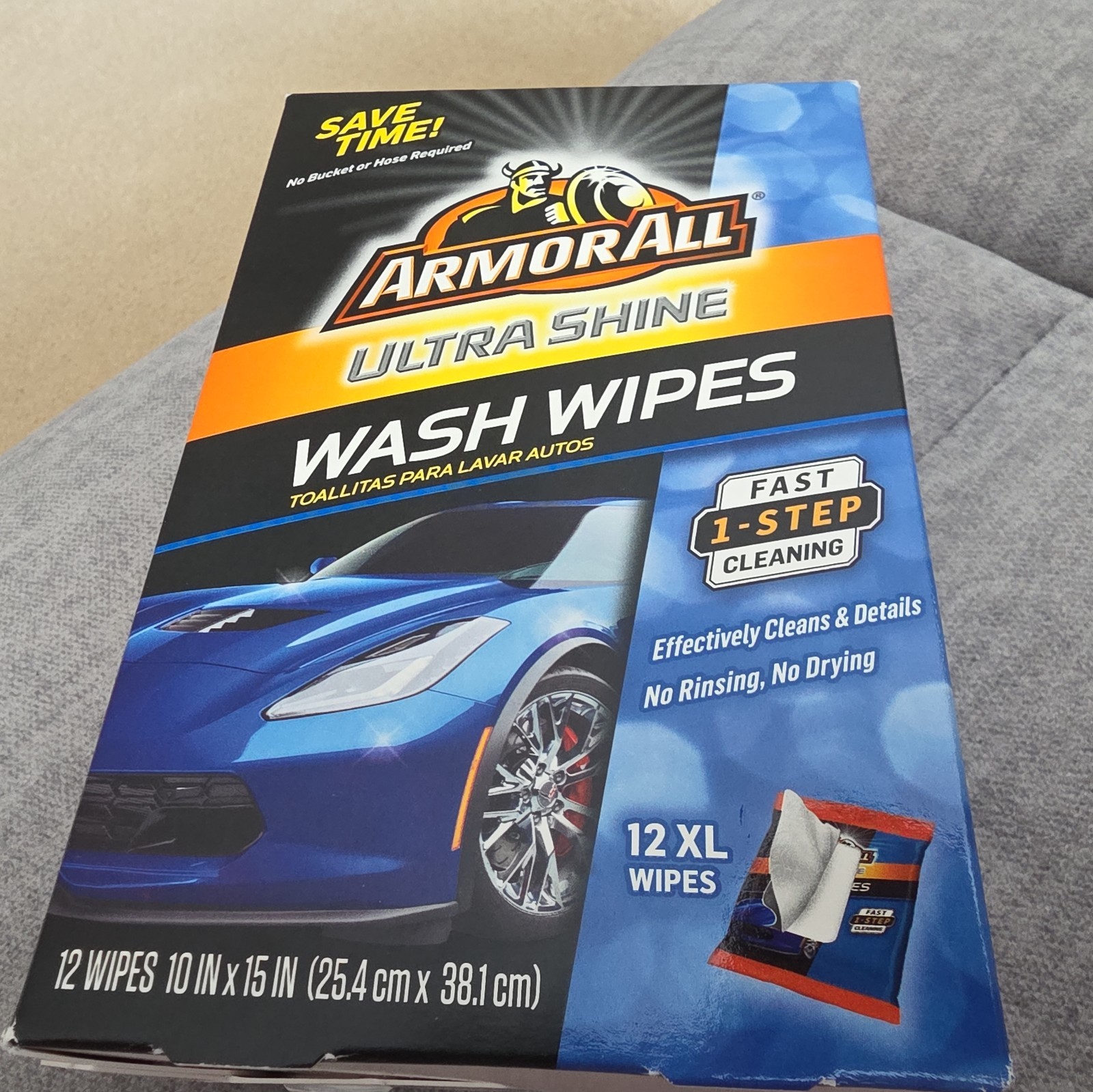 *3 Pack* Armor All Exterior Ultra Car Wash Wipes Armorall XL Extra Cleaning