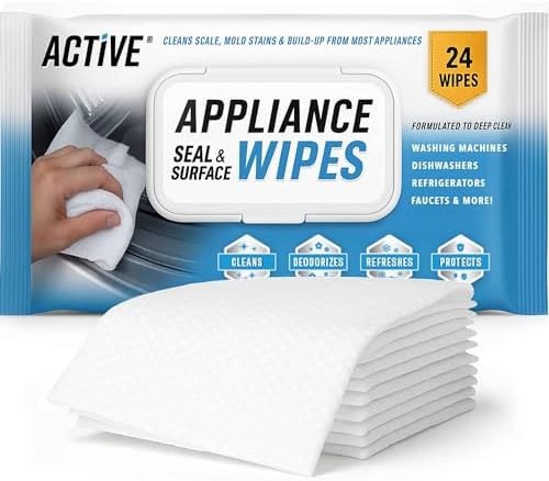 ACTIVE Home Appliance Surface Cleaner Wipes Heavy Duty Wipe for Cleaning Wash…