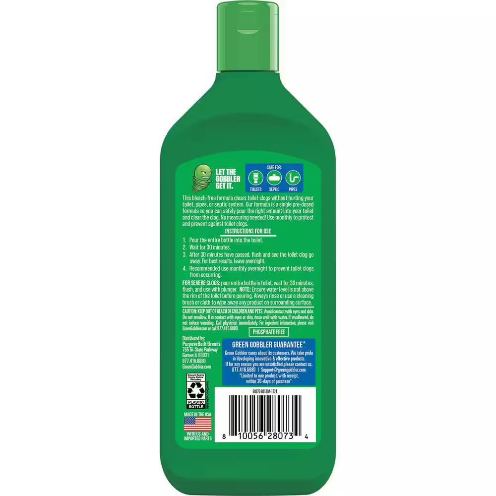 12 Oz. Liquid Toilet Plunger Drain Cleaner