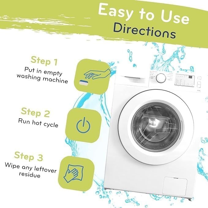 24 Eco-Swirlz Tablets for Deep Cleaning Front & Top Load Washers – HE Compatible