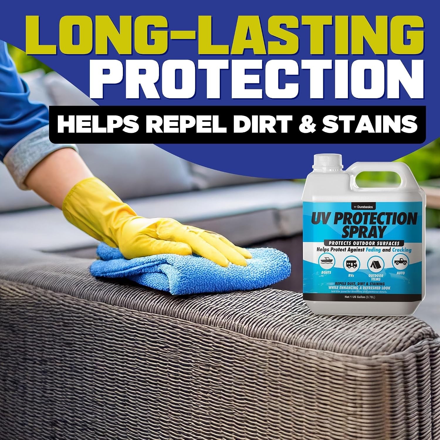 UV Protection Spray for Outdoor Surfaces – Helps Reduce Fading, Cracking, and…