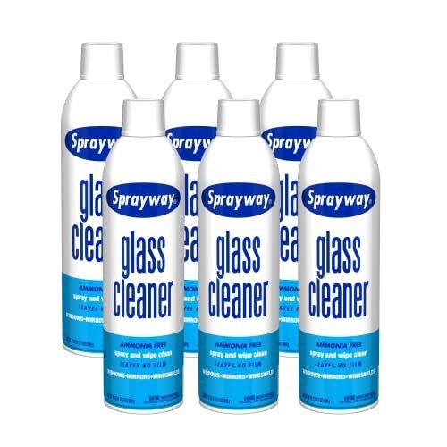 Streak-Free Foaming Glass Cleaner Spray for Home & Auto – 19 oz, Pack of 6