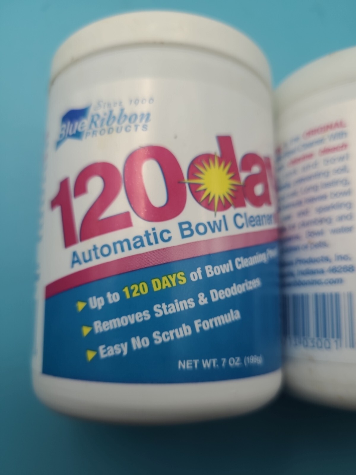 3 X Blue Ribbon Products 120 Day Automatic Toilet Bowl Cleaner 7 oz Each