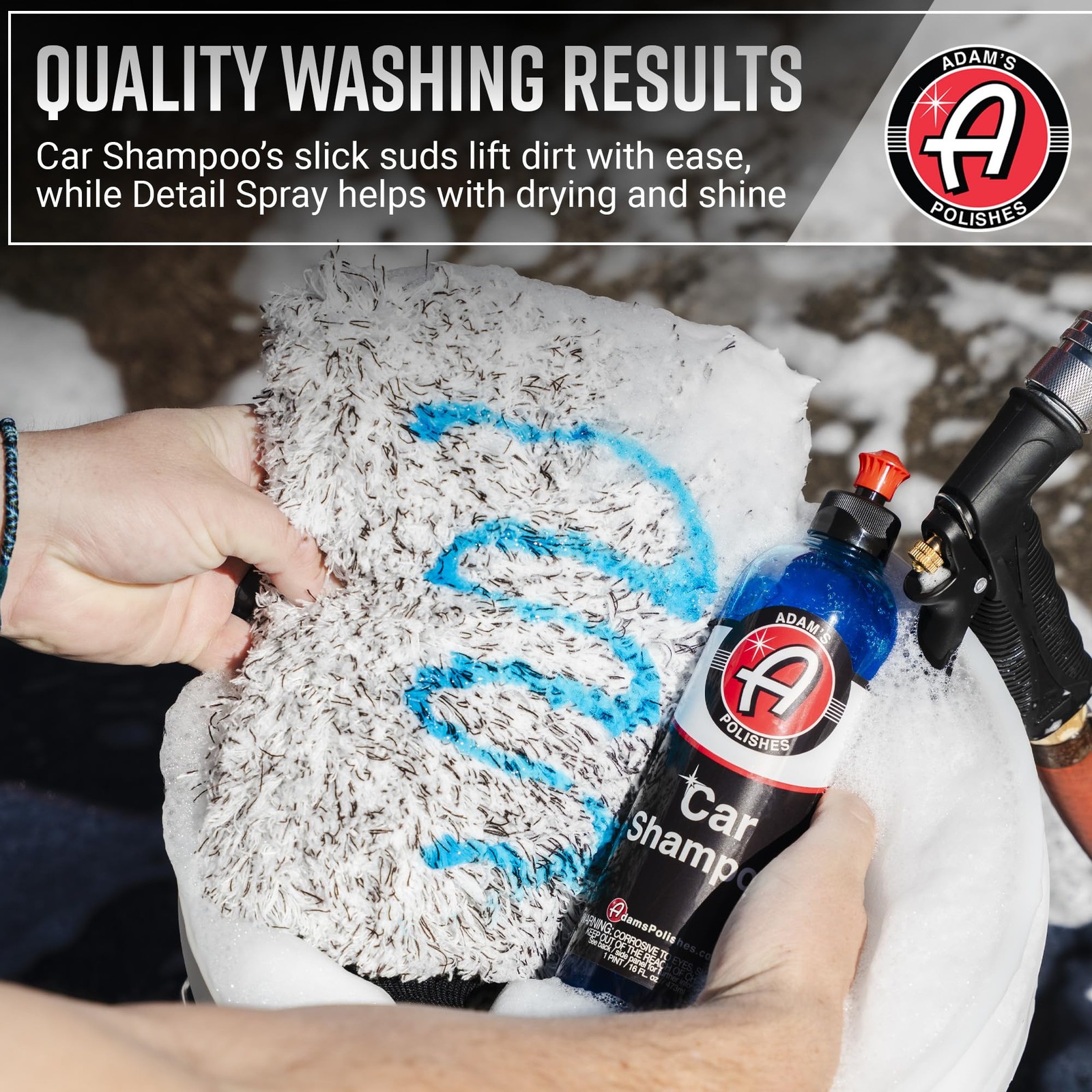 Adam’s Essential Car Wash Kit (6-Item) – USA Made Auto Detailing Car Care Cle…