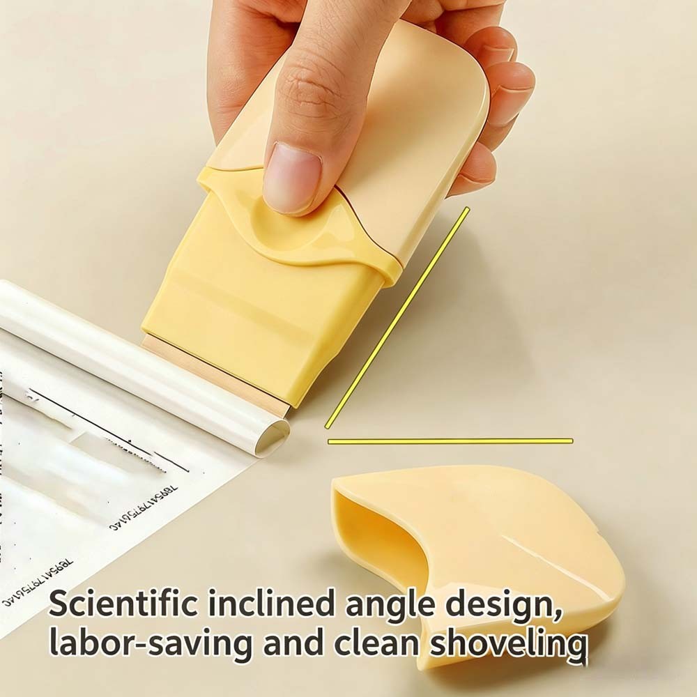 Compact Cleaning Scraper with Razor Blades, Ideal fits Removing Labels & Residue