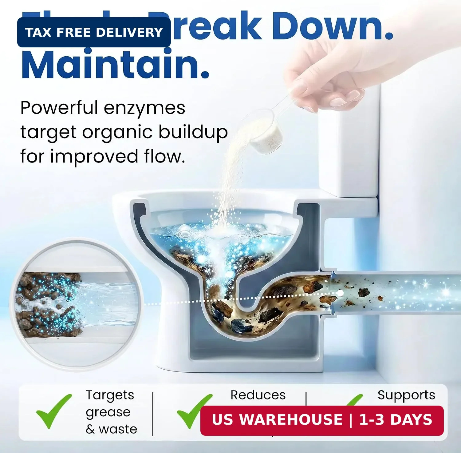 Septic Balance, 3 Septic Tank Treatments – 3 Month Supply – Septic Tank Cleaner