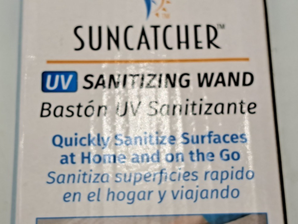 SUNCATCHER SANITIZING WAND Disinfecting Lamp PORTABLE Open Box 2020 Unused