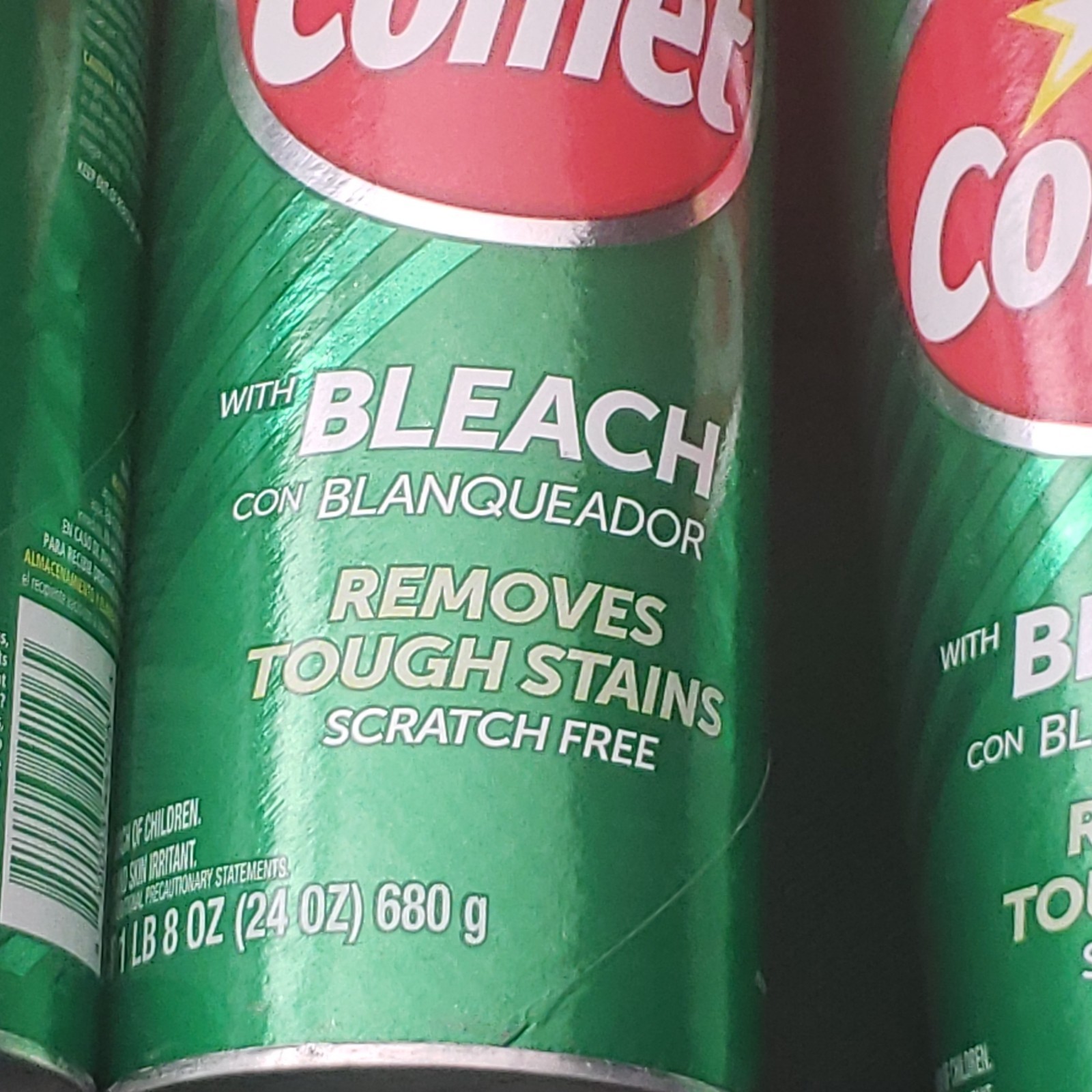 BUNDLE Comet Cleaner with Bleach Powder 24 oz, 4-Pack – Scratch-Free Multi-Surfa