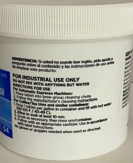 Monogram Clean Force Solid Dose Specialty Beverage Cleaner – 100 Tablets 6102778