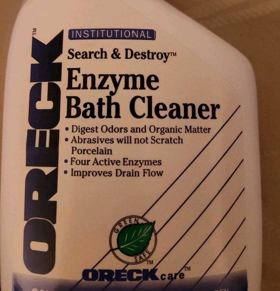 Oreck Search And Destroy Enzyme Bath Cleaner 1 Quart Institutional Size