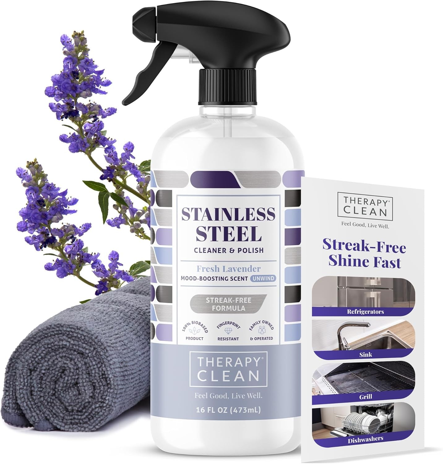 Therapy USDA Biobased Stainless Cleaner Polish Spray