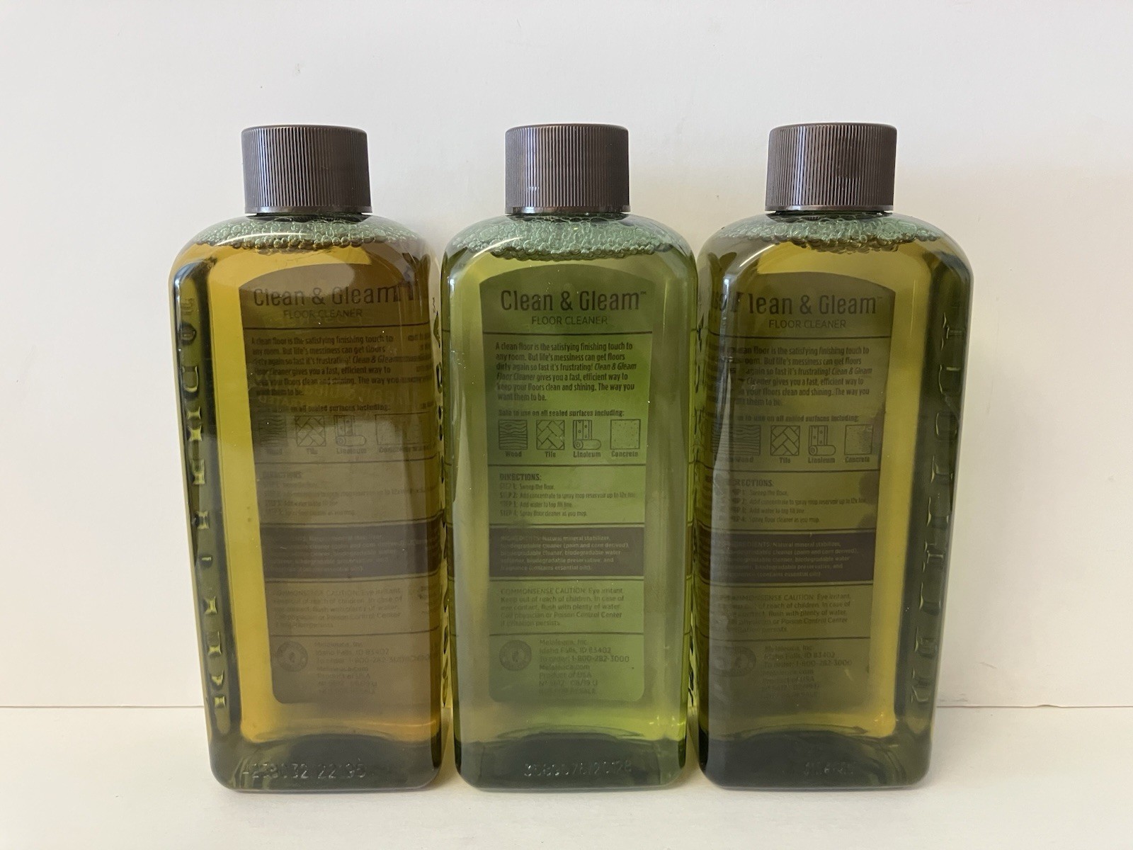 Melaleuca Ecosense Clean & Gleam 12x Super Concentrated Cleaner 8oz Lot of 3 NEW