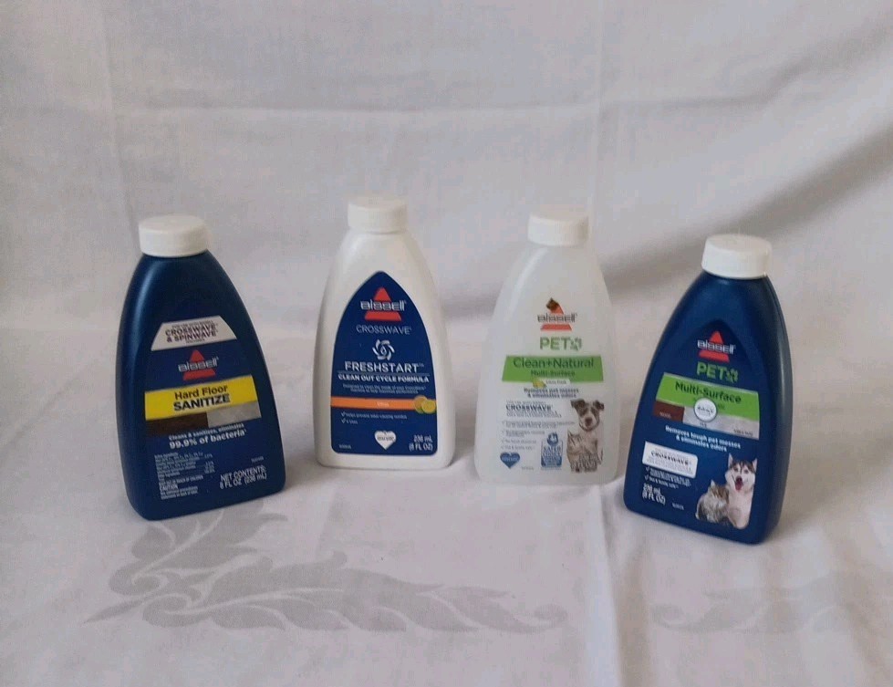 4 Bissell Crosswave Cleaner Bottles Pets Fresh Start Multi Surface Hard Floors