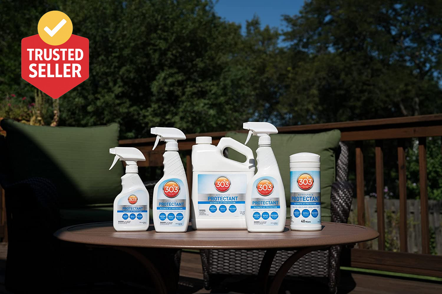 Aerospace Protectant Spray, UV Protection, Repels Dust, Dirt, & Staining, Matte