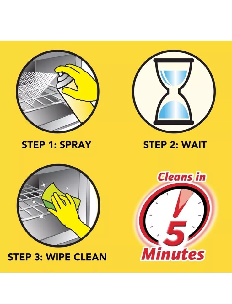 Easy-Off Heavy Duty Oven Cleaner, Regular Scent 14 oz Can (pack of 2)
