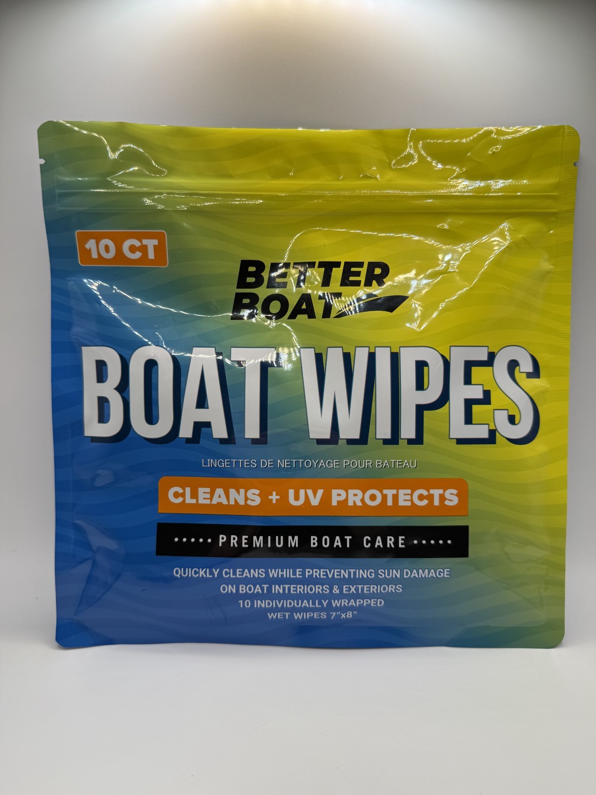 Better Boat Wipes Cleans + UV Protects Preventing Sun Damage 10ct – Brand New
