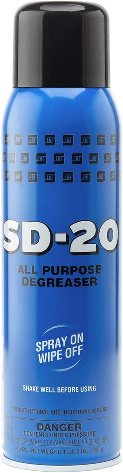 Spartan SD-20 All Purpose Degreaser 1 Lb 2 Oz/ 510G, Spray On-Wipe Off, Pack of