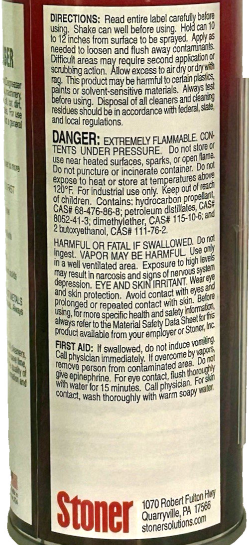 STONER A555 Low Odor Mold Cleaner Degreaser 10 oz LIQUIDATION LOT (6-PACK) – New