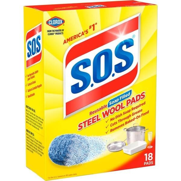 Steel Wool Soap Pads 18 Pack Scouring Cleaning Pads 2 Boxes