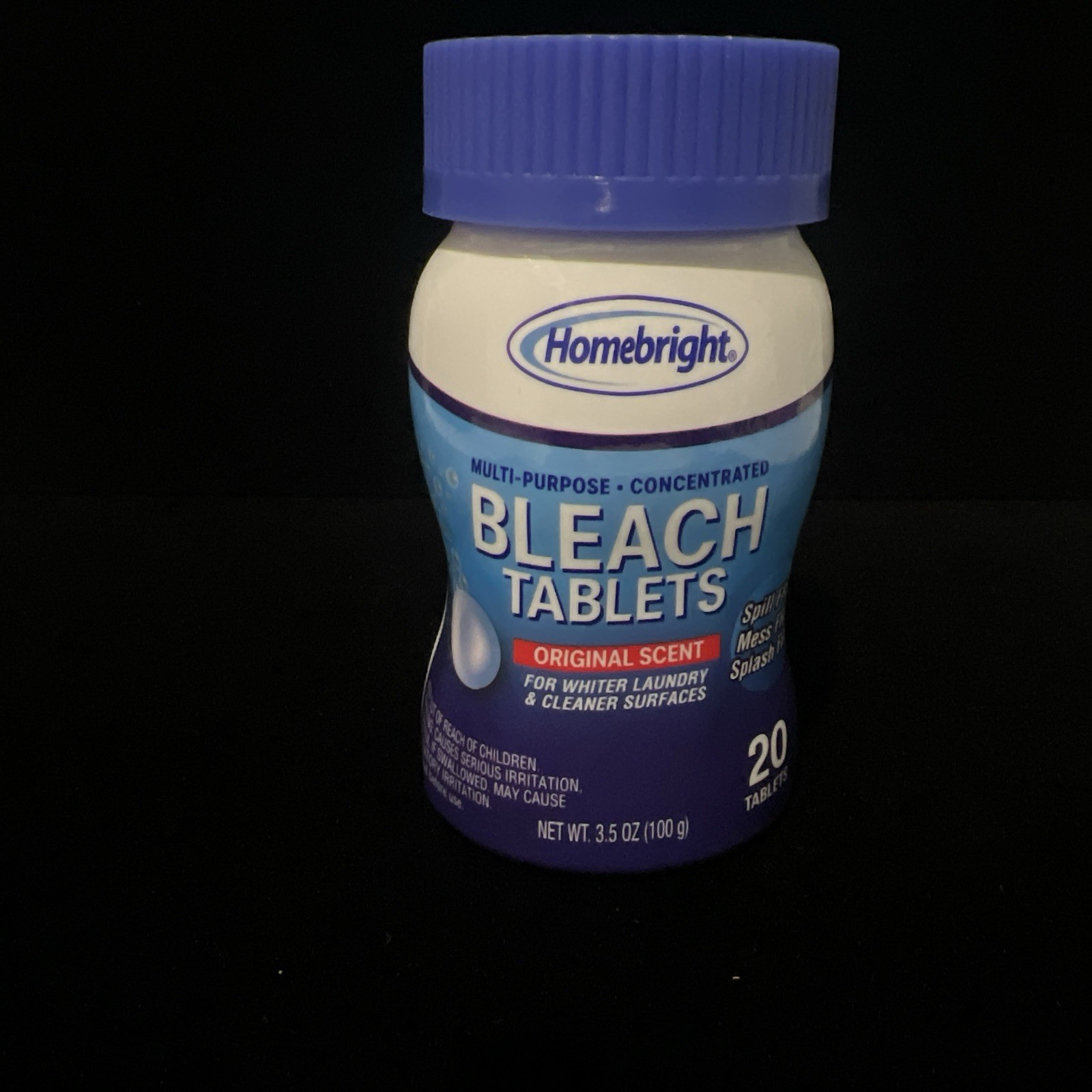1 Powerhouse Bleach Tablets Ultra Concentrated Original Scent 20 Ct 20-Tabs