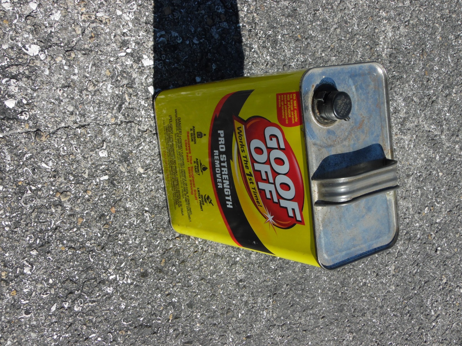 1 Gallon Goof Off Pro Strength Remover -Adhesive/Glue , Paint, Asphalt, Tar