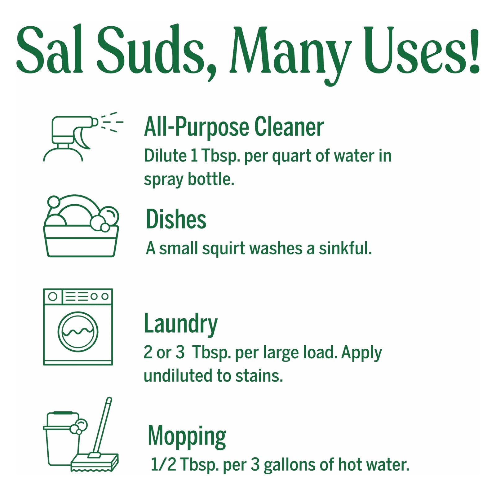 Dr. Bronner’s Sal Suds Biodegradable Cleaner 1 Gallon Fir & Spruce