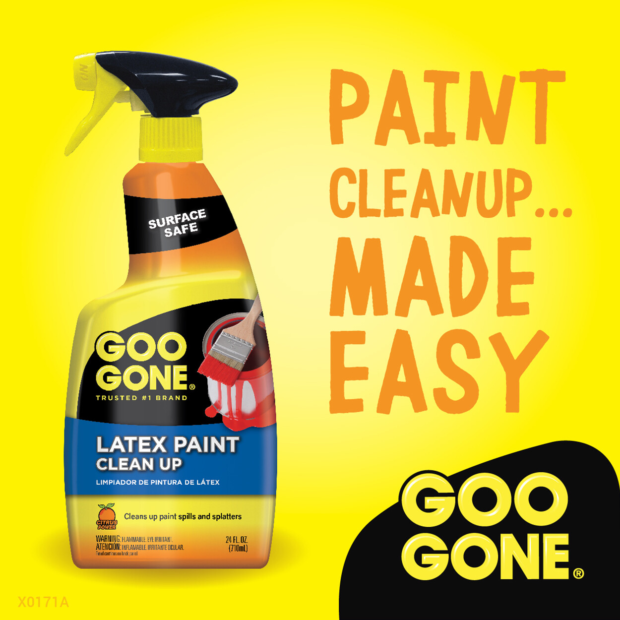GOO GONE Spills Splatters Imperfect LATEX PAINT CLEAN UP Quick Easy Spray 14oz