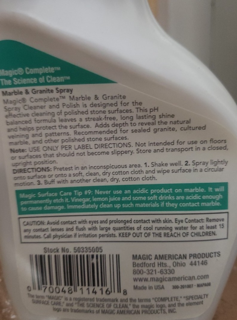 Magic Stone Marble & Granite – 14 oz Spray