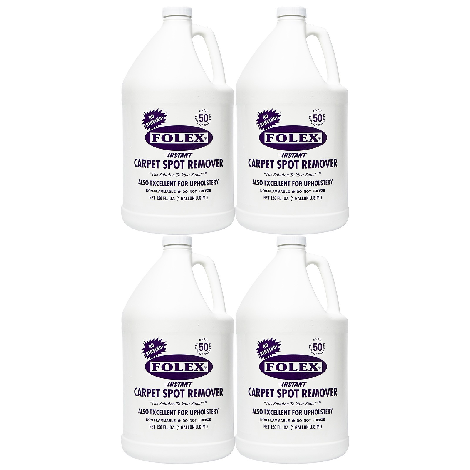 4 Pack Folex Instant Carpet Spot Remover, 128 oz – Removes Pet Accidents, Grease