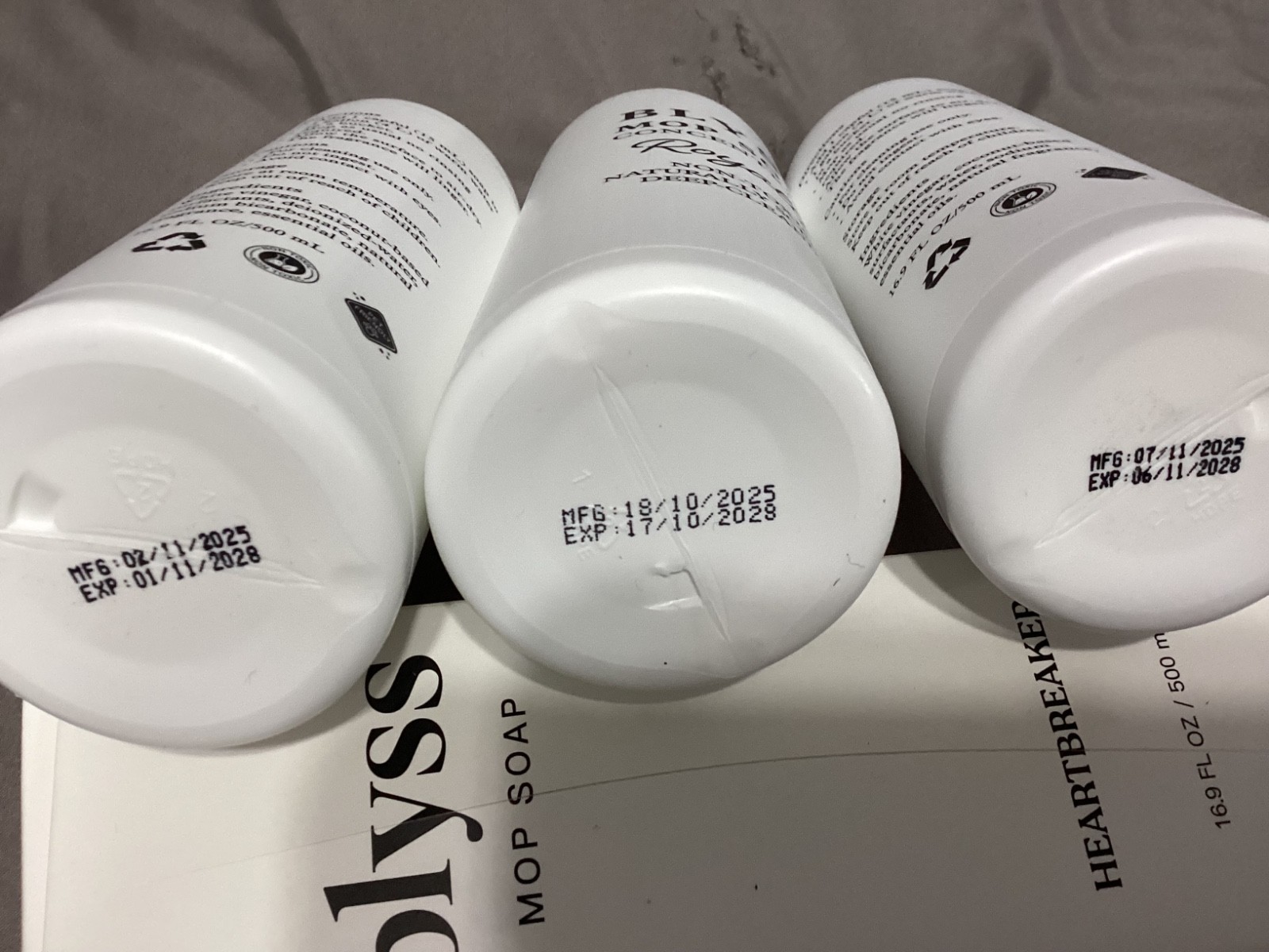 Blyss Mop Soap Concentrate Assortment Bottles (3)