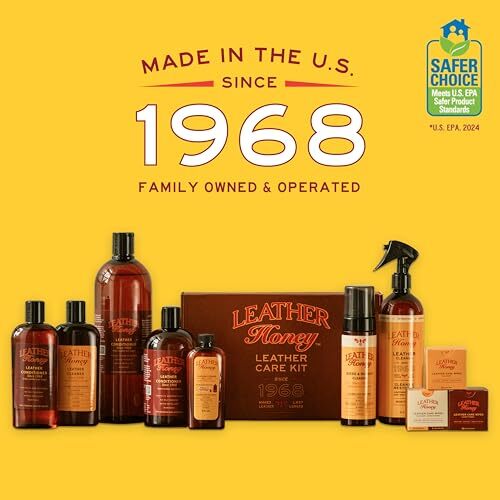 Leather Honey Leather Cleaner: Non-Toxic Leather Care Made in The USA Since