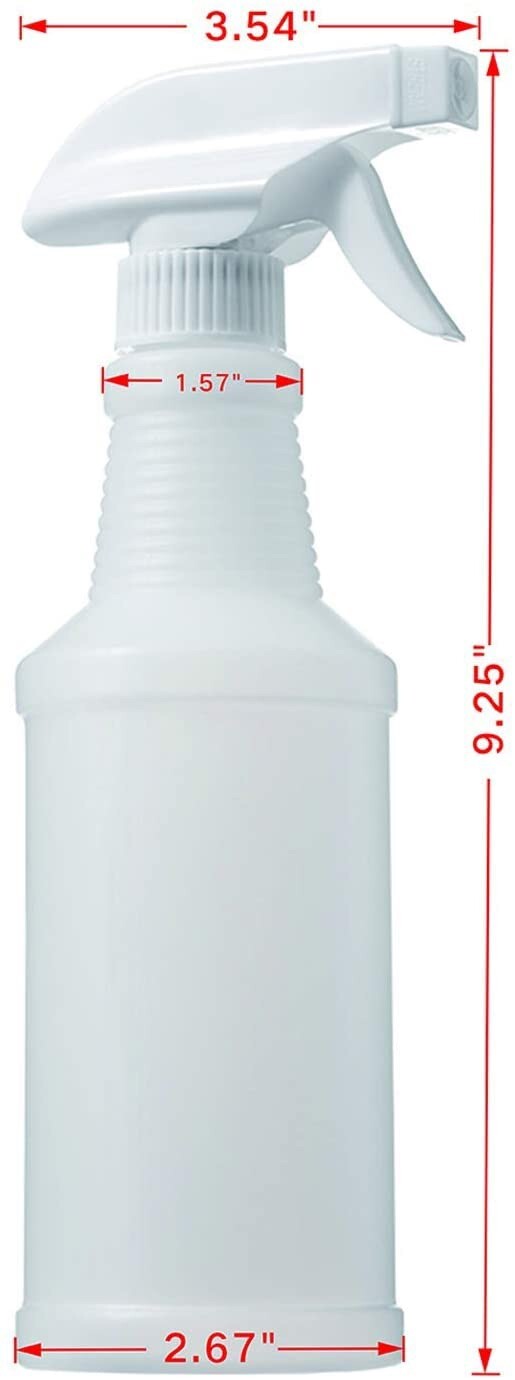 pack of 4 Medium Duty Plastic Spray Bottles