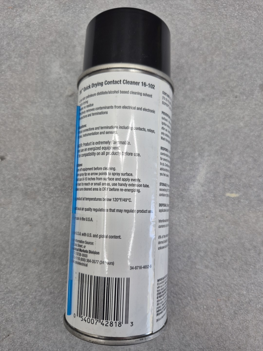 3M Electrical Contact Cleaner Quick Drying 10.5oz One Can