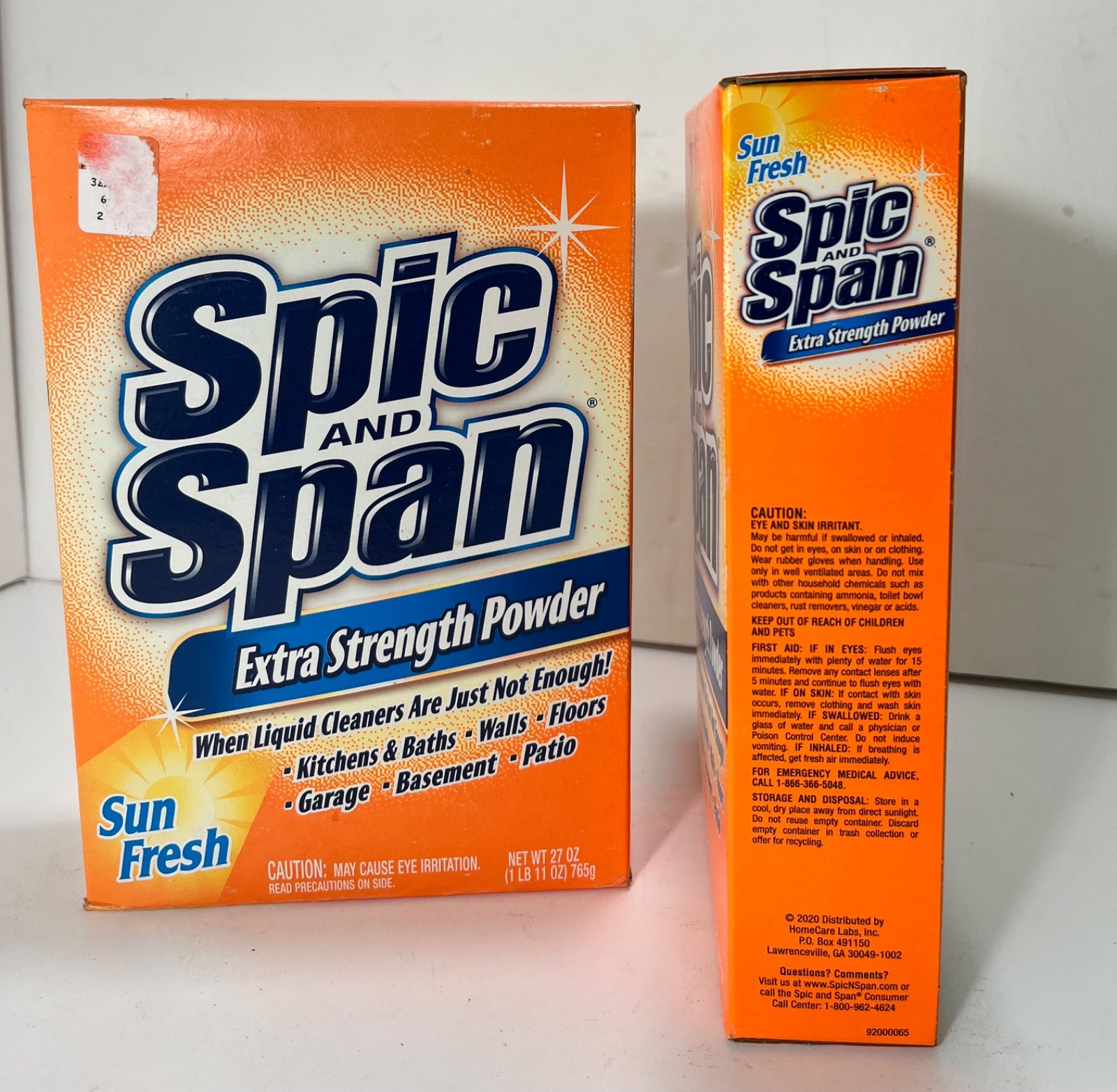 2x Spic and Span Extra Strength Powder SUN FRESH 27 oz Each – NEW 🌼