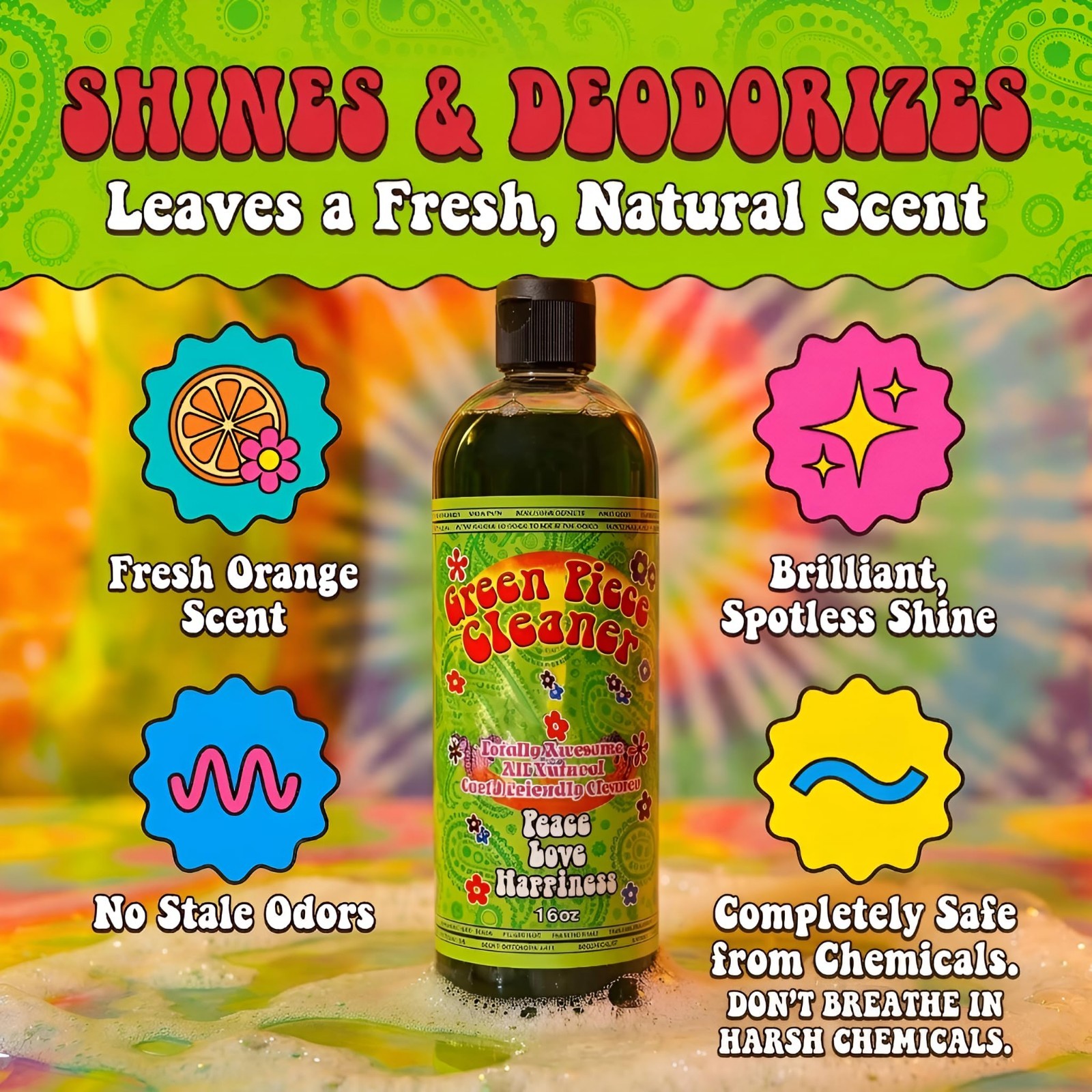 All-Natural Glass Cleaner – Eco-Friendly Multi-Purpose Cleaner for Metal & Ceram