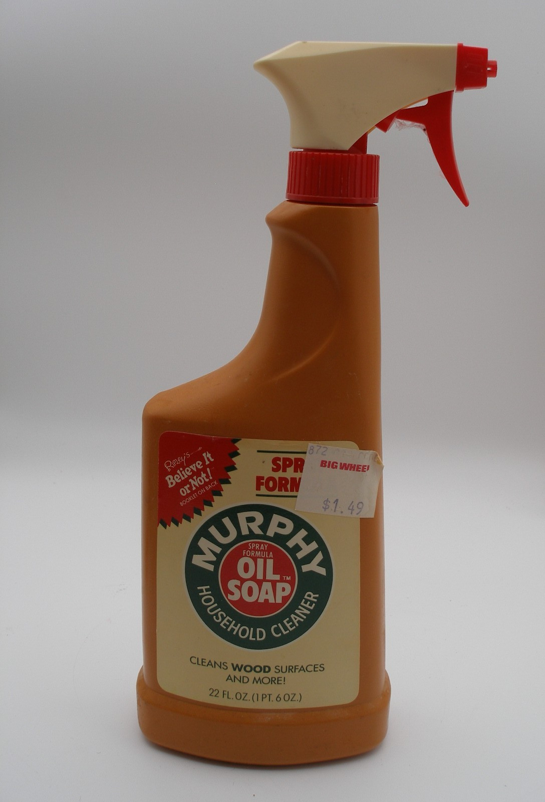 Vtg 1987 Murphy Oil Soap 22oz Spray Formula Wood Surfaces partial