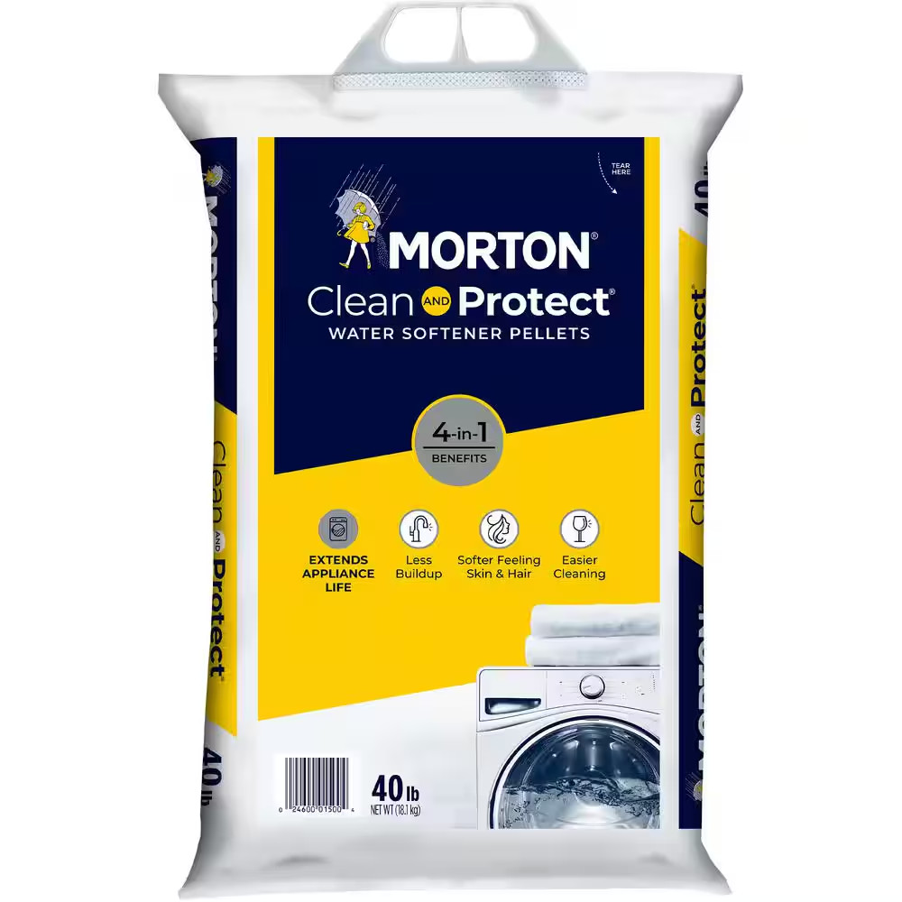 40 Lbs. Water Softener Salt Pellets Clean and Protect