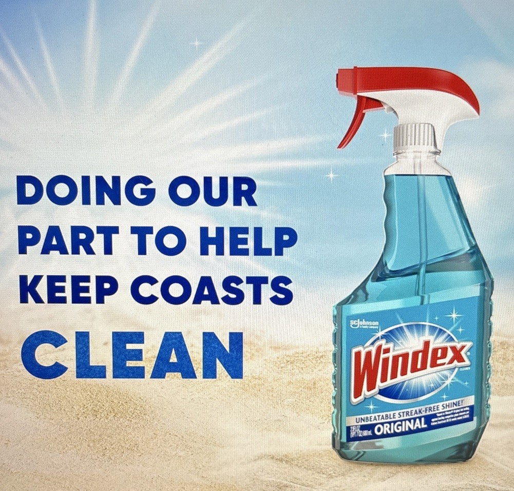 Windex Glass Cleaner Refill, Original Blue, 2 L. New