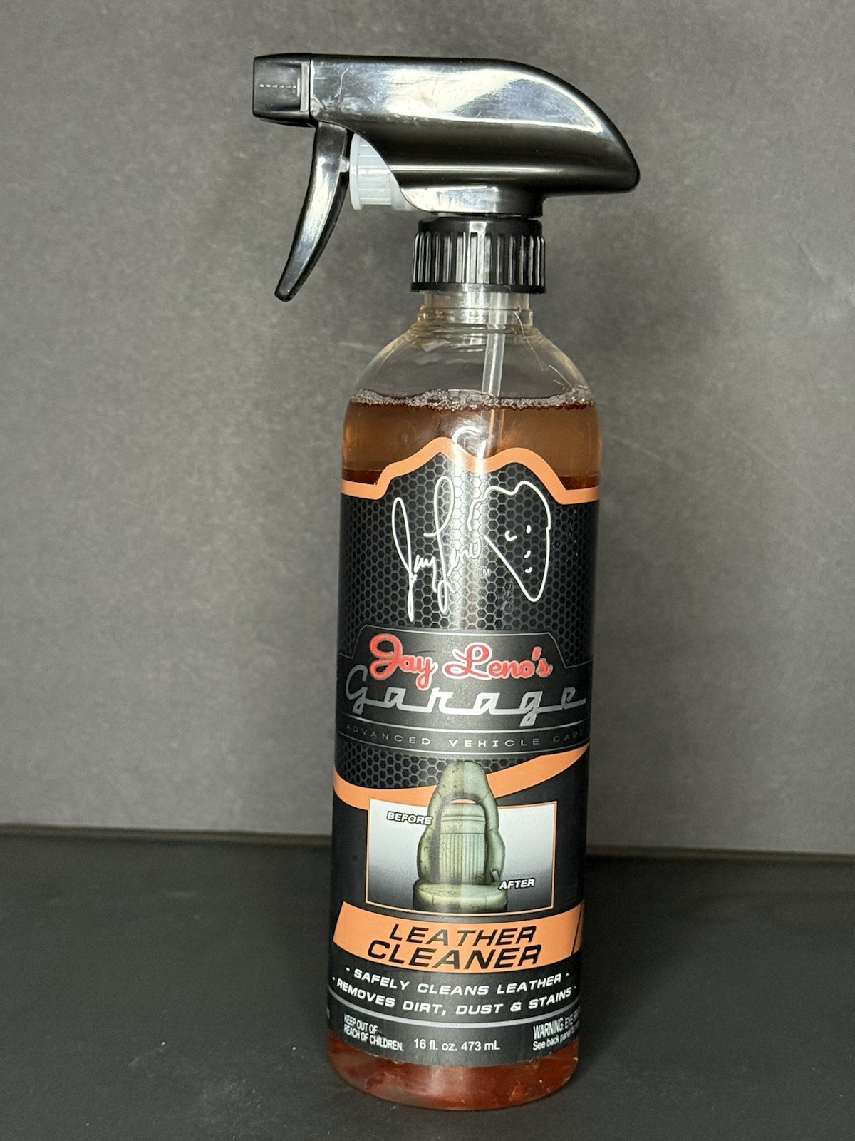 Jay Leno’s Garage 16oz Leather Cleaner Deep Clean Car Leather Surfaces US New