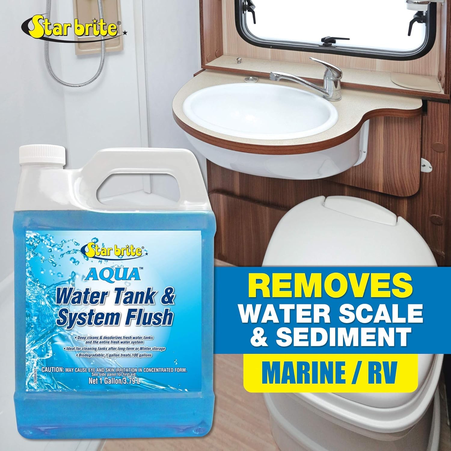 STAR BRITE Aqua Clean Water Tank Flush – 1 GAL (032300)