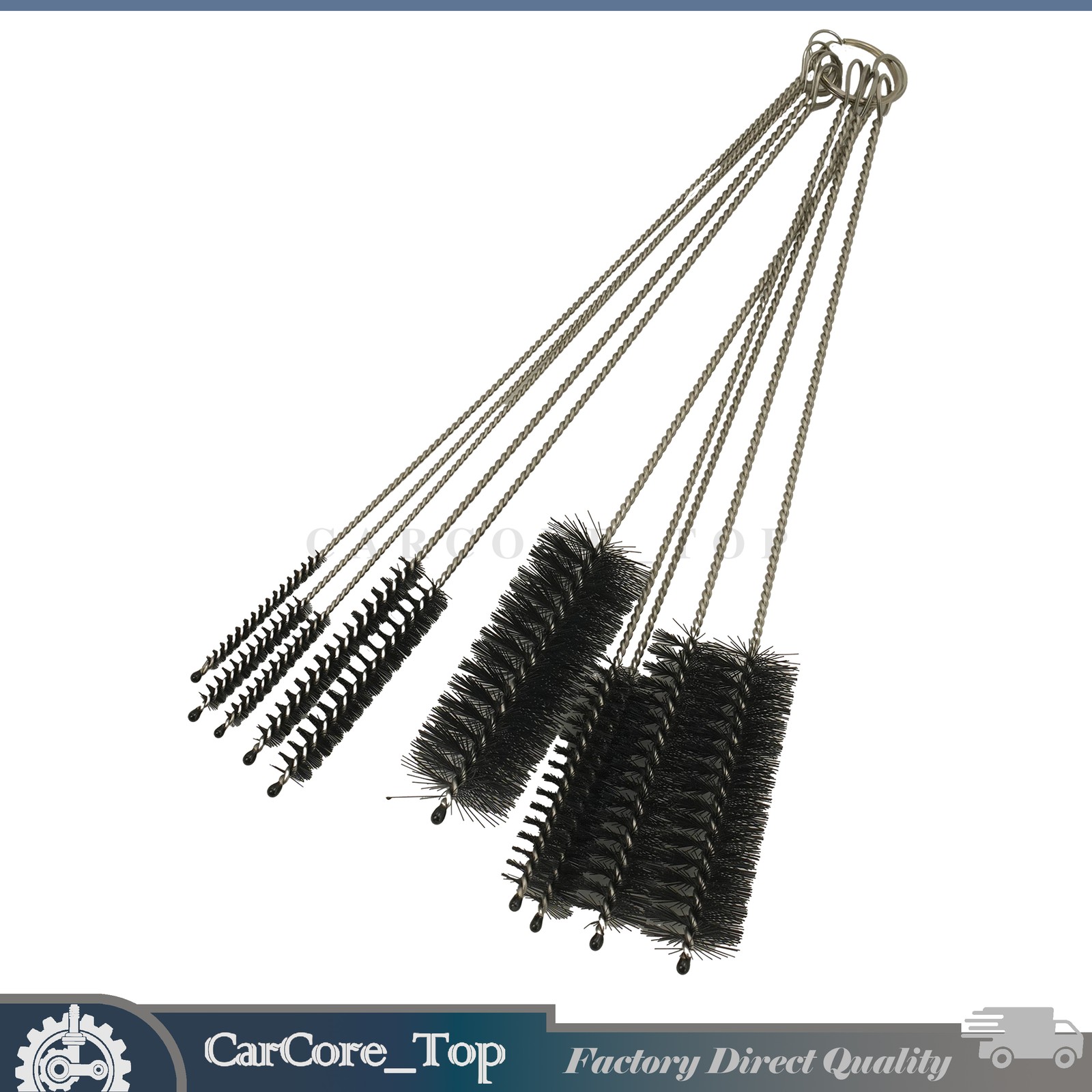 Fit Kitchen Nylon Cleaning Straw Brush Set 10PCS Bottle Tube Pipe Cleaner US